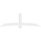 Ekena Millwork Bellingham Architectural Grade PVC Gable Bracket, 96"W x 32"H x 2"D x 6"F, 8/12 Pitch GBP096X32X0206BEL00 - alternate 2
